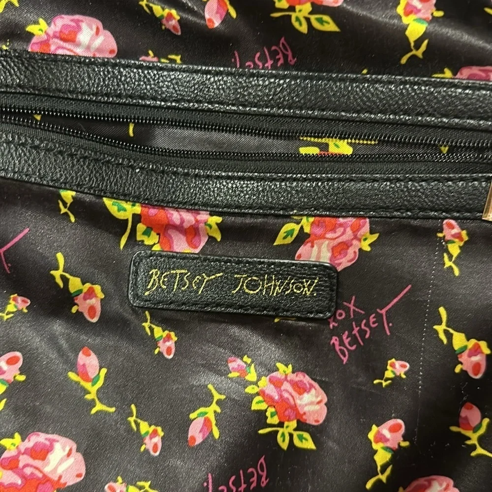 Betsey Johnson Full Size Super Cute Panda backpack, Floral Lining